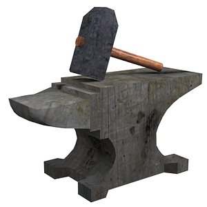 3d hammer anvil