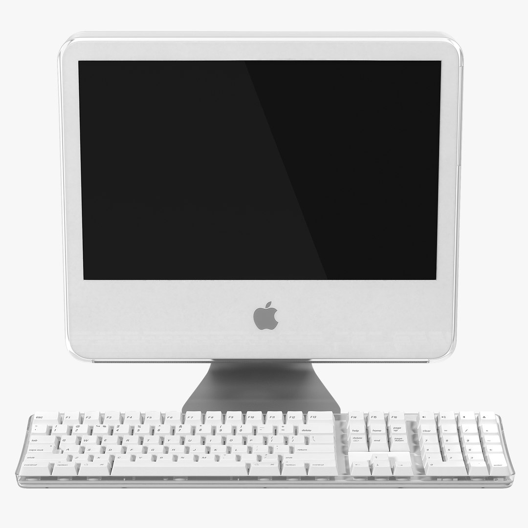 Apple iMac G5 Desktop Computer 3D model preview