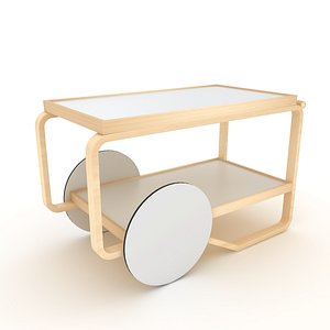 tea trolley alvar 3D