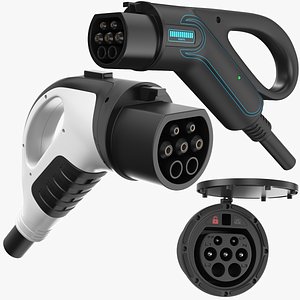 Two Detailed Electric Charger With Socket