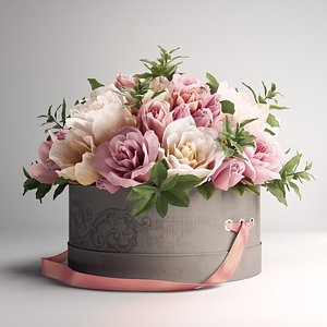 3D roses box