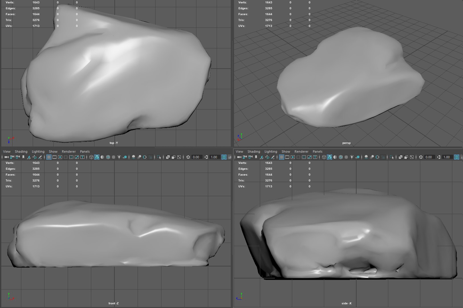 Realistic Gray Rock Model 2 Model - TurboSquid 2274702