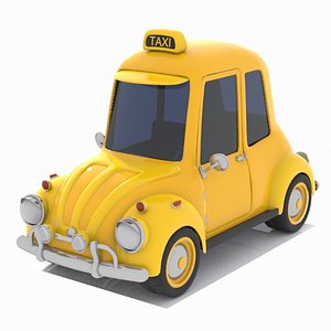 Toon Taxi Car