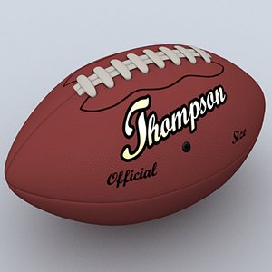 3d football pigskin s