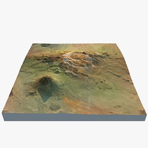 3d volcano landscape 7