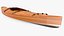 Kayak en bois avec pagaie