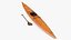 Kayak en bois avec pagaie