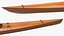 Kayak en bois avec pagaie