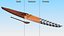 Kayak en bois avec pagaie