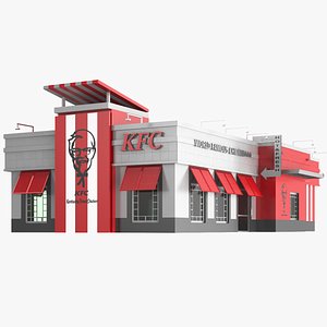 3D KFC Building model