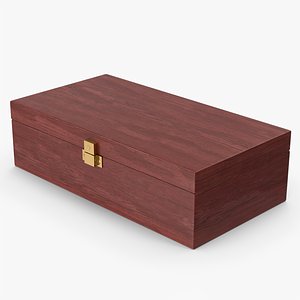 3D Watch Box Dark Wood