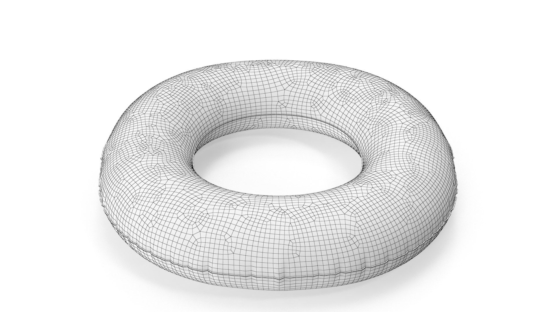 Pool Tubes with Red Striped Print model - TurboSquid 1753436
