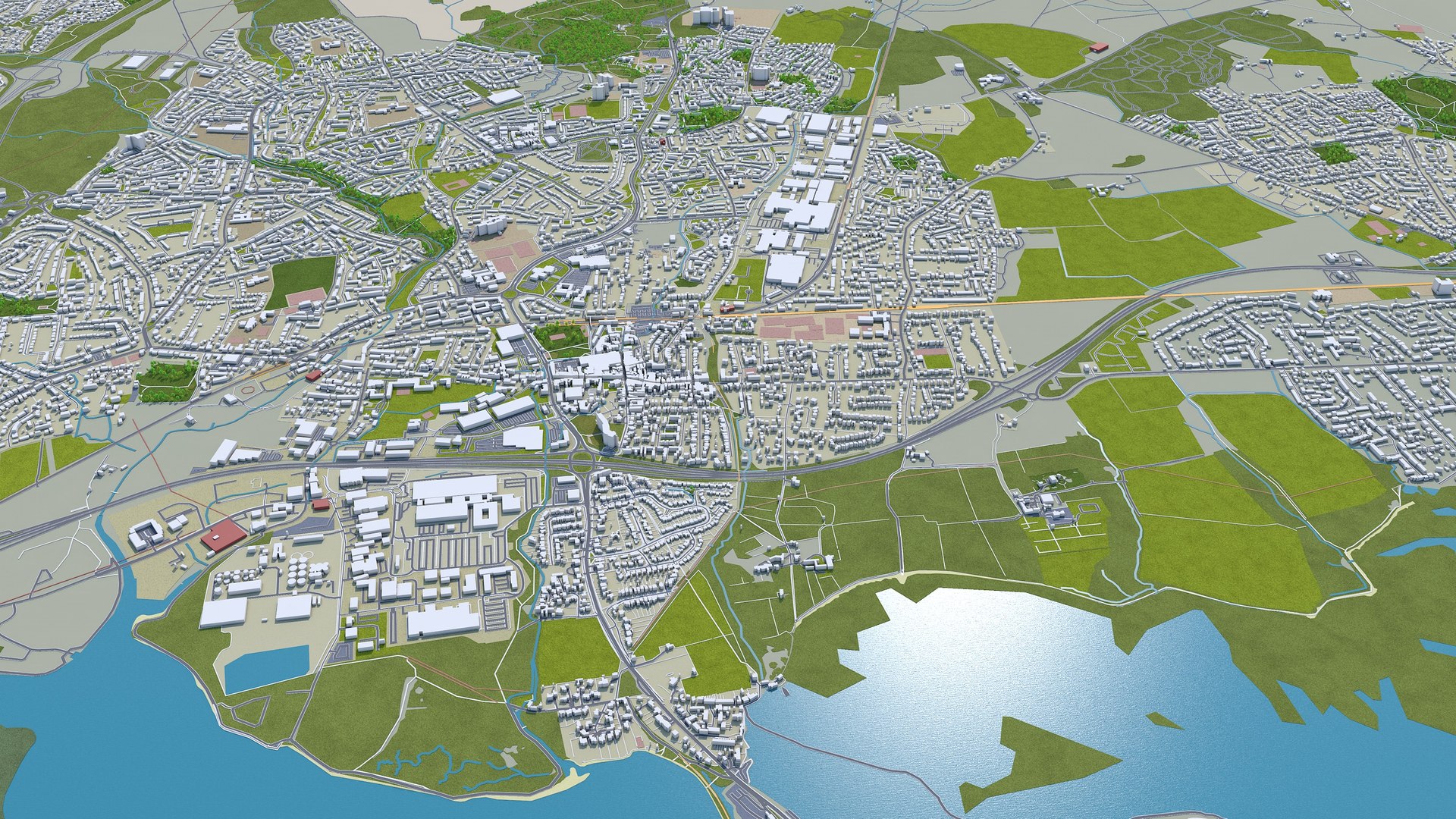 City Cityscape 3D Model - TurboSquid 1547588