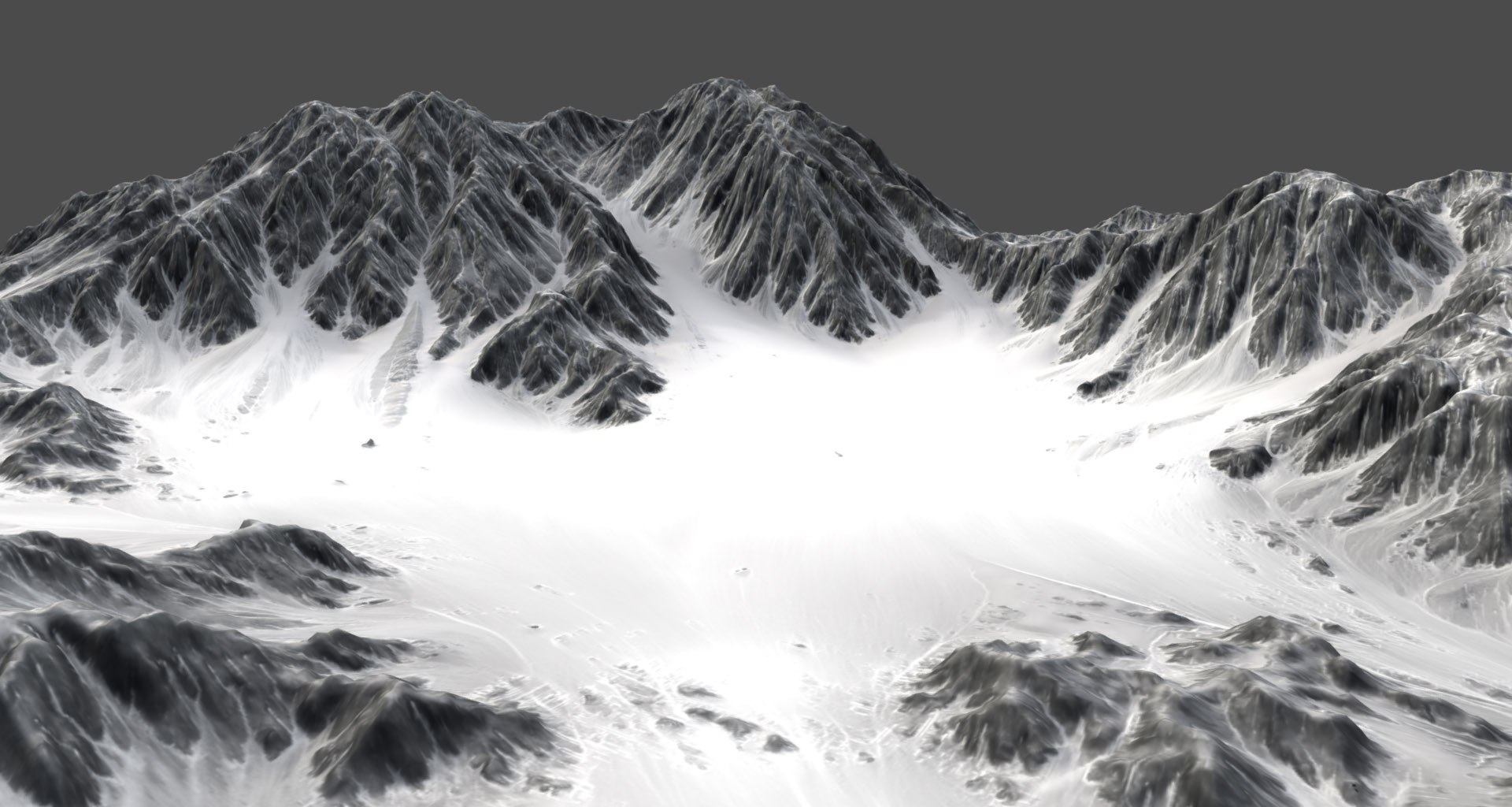 3D Snow Terrain Model - TurboSquid 1302473
