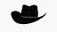 Moderne Cowboy-Kleidung, Low-Poly 3D-Modell