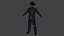 Moderne Cowboy-Kleidung, Low-Poly 3D-Modell