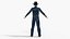 Moderne Cowboy-Kleidung, Low-Poly 3D-Modell