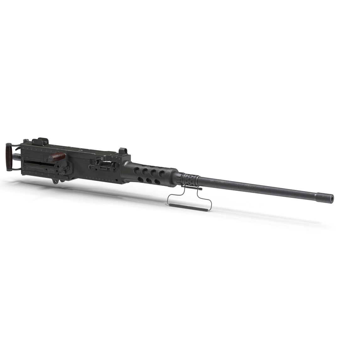 Machine Gun Browning M2 50 Caliber 3D model preview