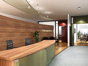 office reception 3d 3ds