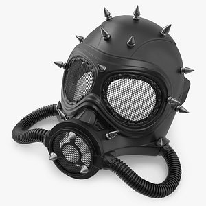 Steampunk Full Face Gas Mask model
