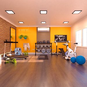 Multi Gym - Cinema 4D Octane plus Formats