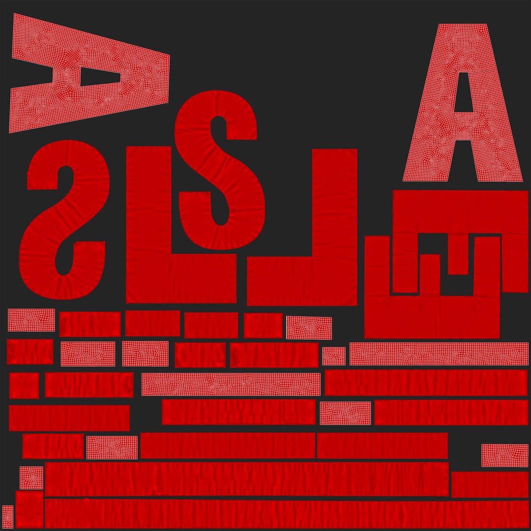 3D Balloon Red Letter - TurboSquid 1392227