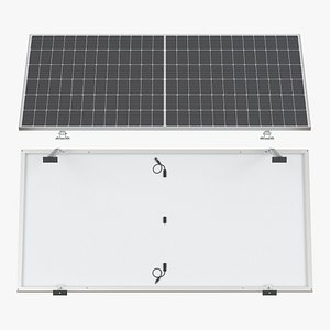 Half Cell Solar Panel Tilted with Wiring