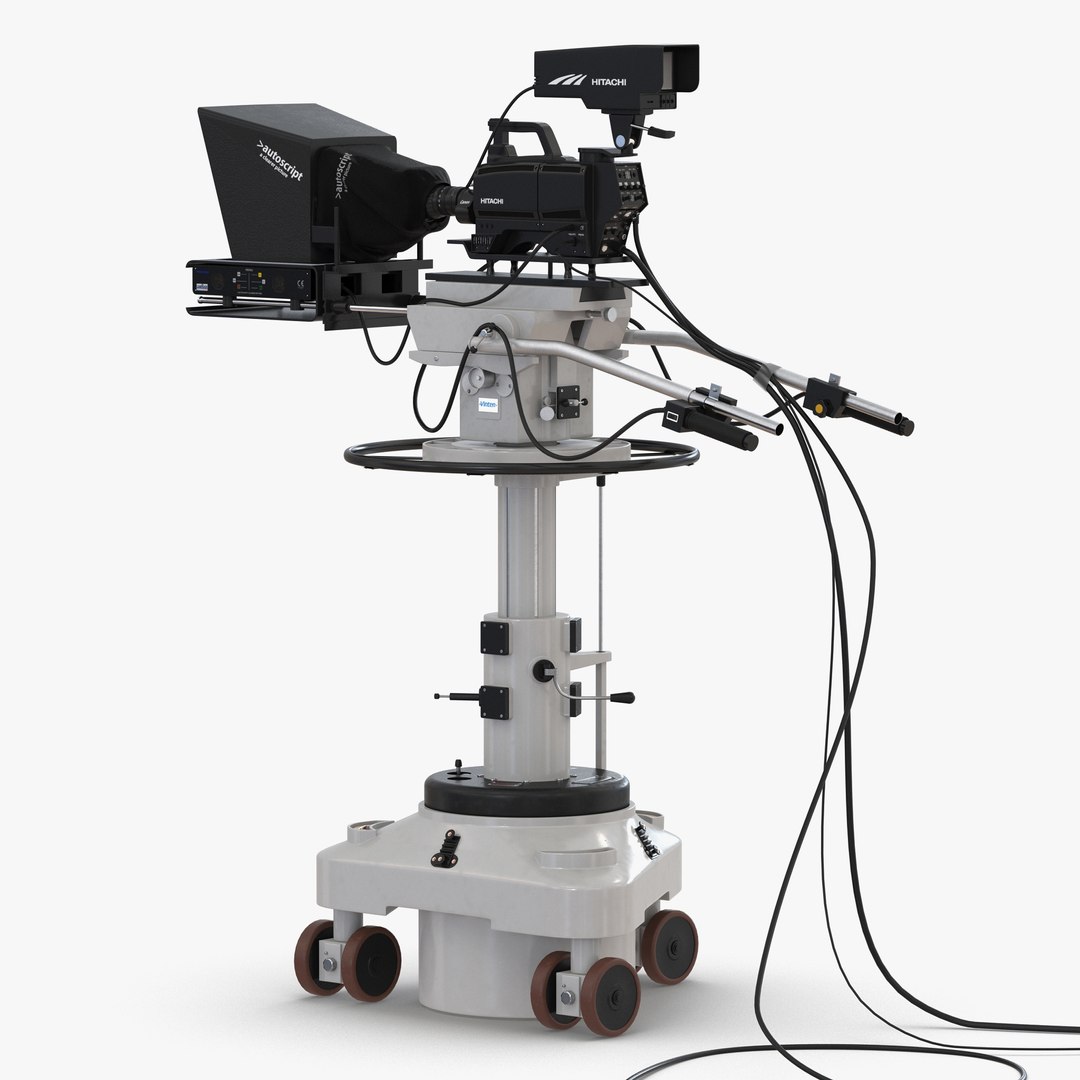 TV Studio Camera Hitachi 3D model preview