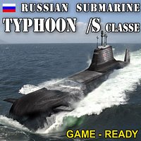 RUSSIAN ( Soviet ) TYPHOON S Class Submarine