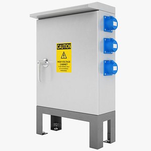 3D outdoor electrical cabinet model