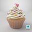 3D Cupcake Stylized model