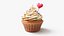 3D Cupcake Stylized model