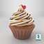 3D Cupcake Stylized model
