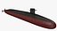 military submarines 3D model