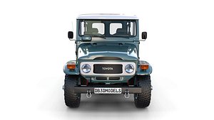 3D toyota land cruiser interior model