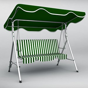 garden swing obj