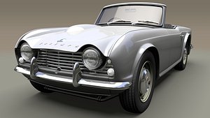triumph tr4 3D model