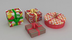christmas gifts 3D model