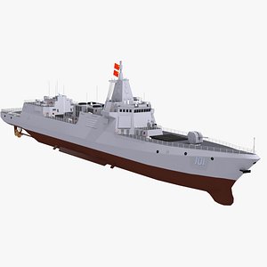 chinese 055 Renhai destroyer 3D model