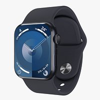 Apple Watch Series 9 Sport Band Midnight Color 3ds Max