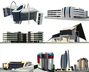buildings set collection