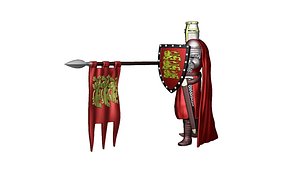 3D English crusader Infantry 6