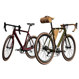 modern bicycle bike 3D model