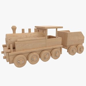 Wooden Train Kid Toy model