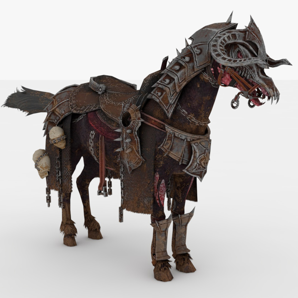 3D Zombie Horse Rigged TurboSquid 1732296
