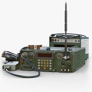 3D R-168 Radiostation GameReady LODs