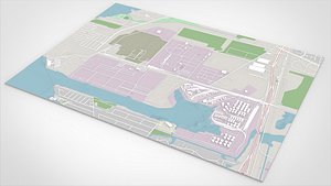 3D The Barbours Cut Container Terminal Houston Texas USA model