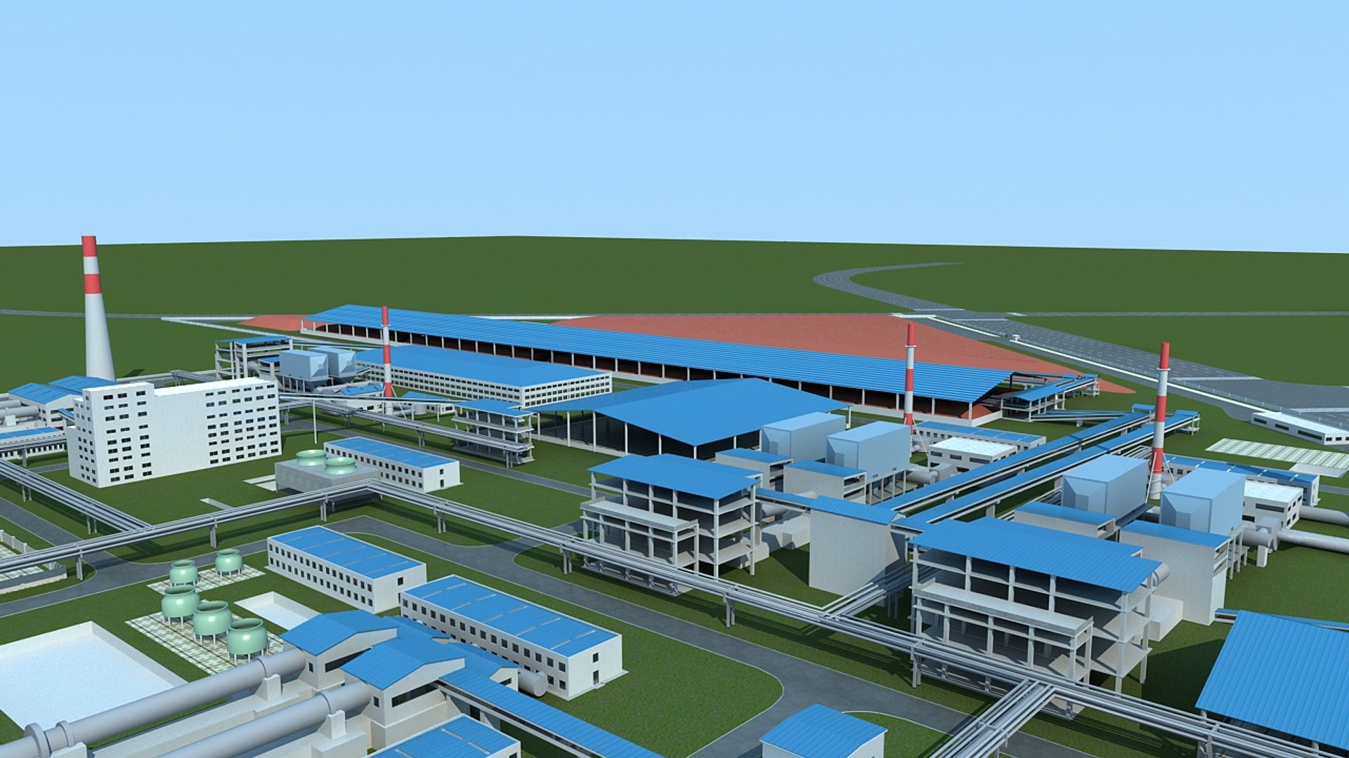 Factory 2 3D Model - TurboSquid 2072571