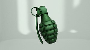 pbr gameready hand grenade 3D model