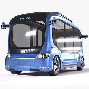 Bus Electric Self-Driving 3D model